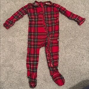 Posh Peanut Holiday Plaid Footie Pajama